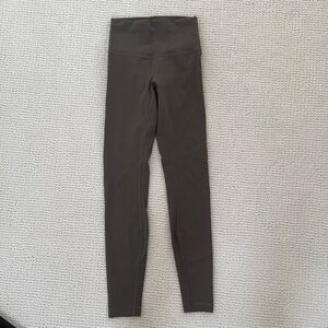 Lululemon Align Olive Green Leggings Size 4, barely worn